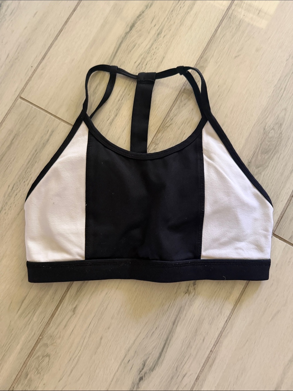 Born Primitive Black and White Racerback Sports Bra